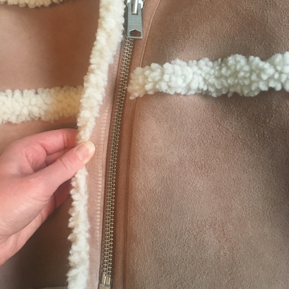 ❌ SOLD on FB ❌ All Saints Shearling Jacket Medium - Picture 8 of 15